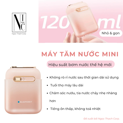  Máy Tăm Nước Mini Bỏ Túi Tiện Lợi 
