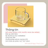  Đế Hâm Nóng Cốc Nước Mini Đa Năng 