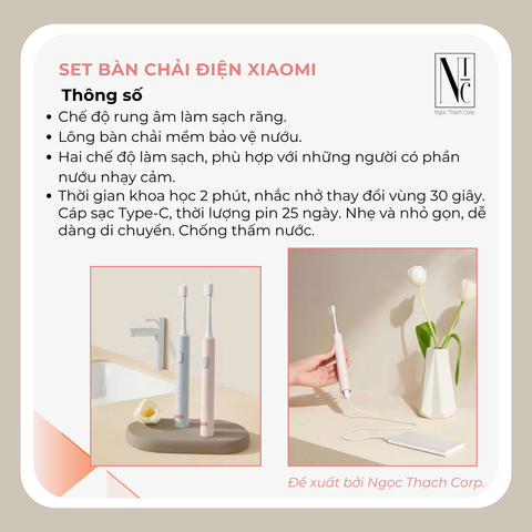  Set Bàn Chải Điện Xiaomi 