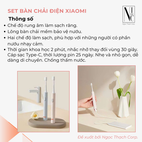  Set Bàn Chải Điện Xiaomi 