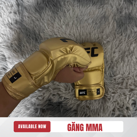  Găng MMA Hở Ngón UFC Gold New 