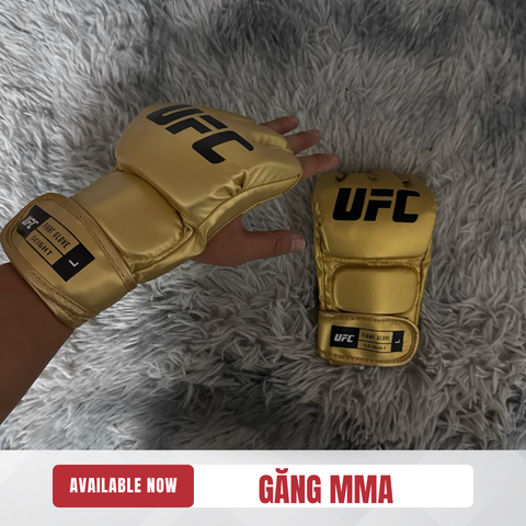  Găng MMA Hở Ngón UFC Gold New 