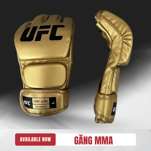  Găng MMA Hở Ngón UFC Gold New 