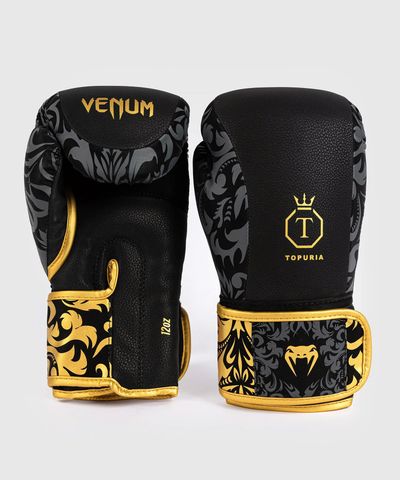  Găng Tay Venum x Ilia Topuria Unmatched Boxing Gloves - Black/Gold 
