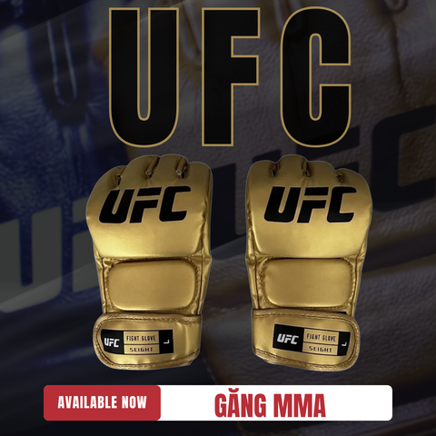  Găng MMA Hở Ngón UFC Gold New 