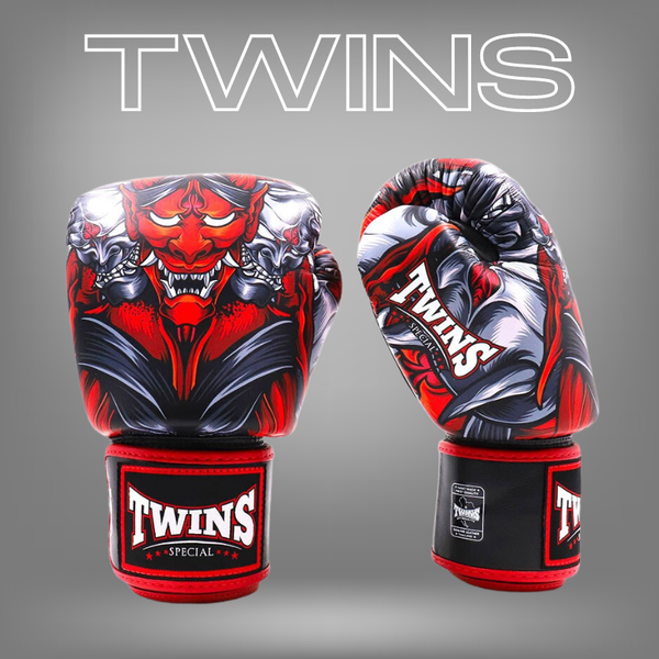  Găng Muay Thai Twins Special Boxing Gloves FBGVL3-58 ”Kabuki” 