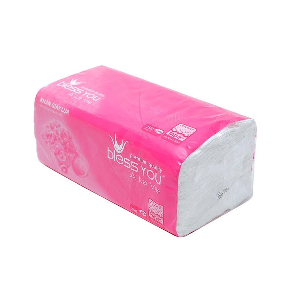  Khăn giấy lụa hộp Bless You ( 180 tờ ) 