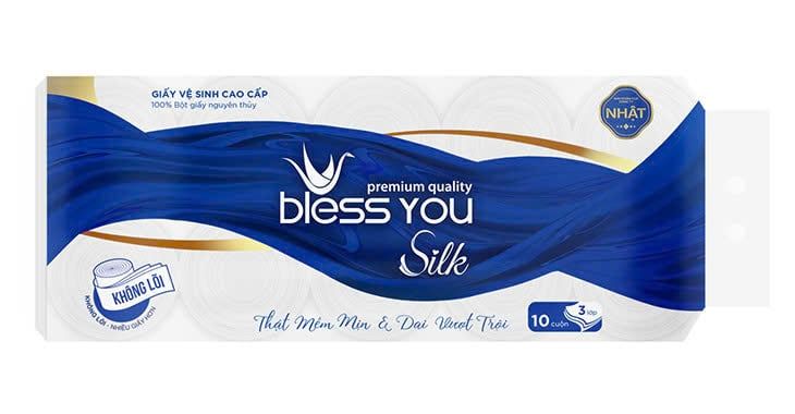  Giấy vệ sinh Bless You cuộn nhỏ không lỗi 