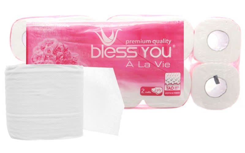 Giấy vệ sinh Bless You cuộn nhỏ có lõi 