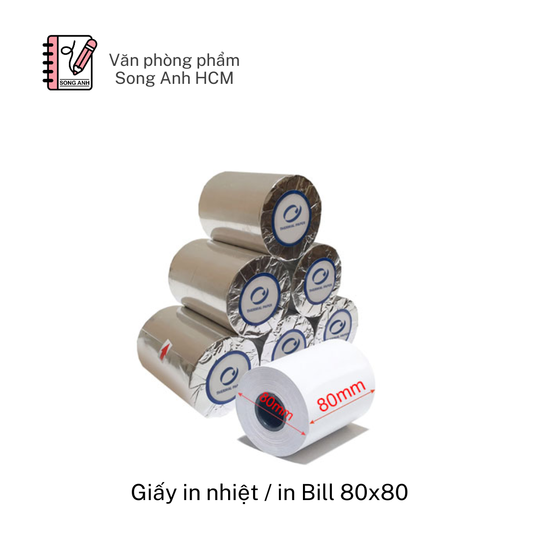  Giấy in nhiệt / in Bill 80x80 mm 