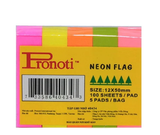  Giấy Note 5 màu dạ quang Pronoti 40434 