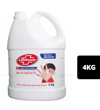  Nước rửa tay LifeBuoy 4kg Bảo Vệ Vượt Trội 