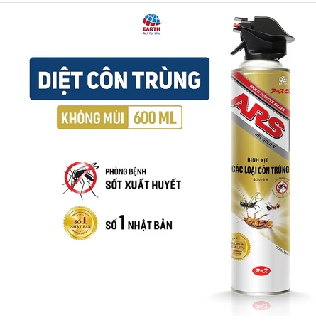 Bình Xịt côn trùng ARS JET GOLD S 600ml 