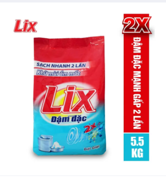  Bột giặt LIX extra đậm đặc 5.5kg 