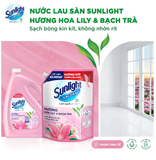  Nước Lau Sàn Sunlight hương hoa LiLy & Bạch Trà can 3.6kg 