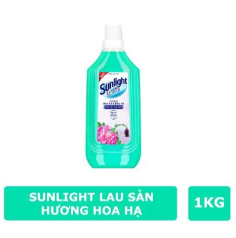  Nước Lau Sàn Sunlight Tinh Dầu Thảo Mộc HOA HẠ và BẠC HÀ chai 1kg 