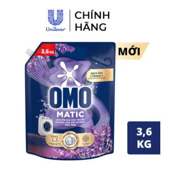  Nước giặt OMO Matic cửa trước khử mùi túi 3.6kg (  Hoa oải hương) 