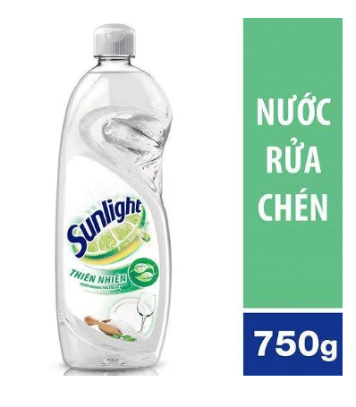  Nước rửa chén Sunlight chiết xuất Thiên nhiên Muối Khoáng & Lô Hội chai 750ml 