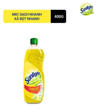  Nước rửa chén Sunlight chanh mới chai 400g 