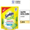  Nước rửa chén Sunlight chanh chiết xuất từ chanh tươi túi 1.4kg 