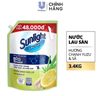  Nước lau sàn Sunlight Tinh Dầu Thảo Mộc hương Chanh YUZU & Sả túi 3.4kg 