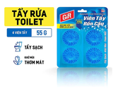  Viên tẩy bồn cầu Gift 1 viên hiệu quả đến 300 lần sử dụng ( 1 vĩ 4 viên ) 