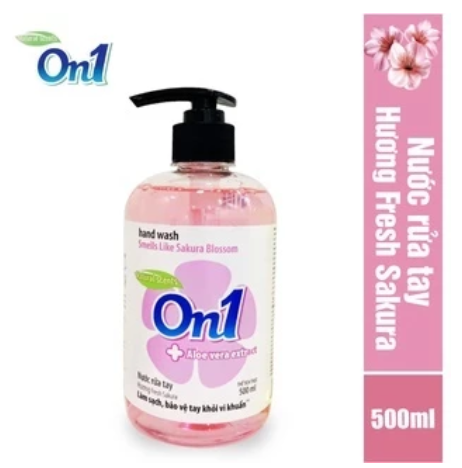  Nước rửa tay, xà bông ,gel rửa tay On1 làm sạch diệt khuẩn bảo vệ da tay chai 500ml 