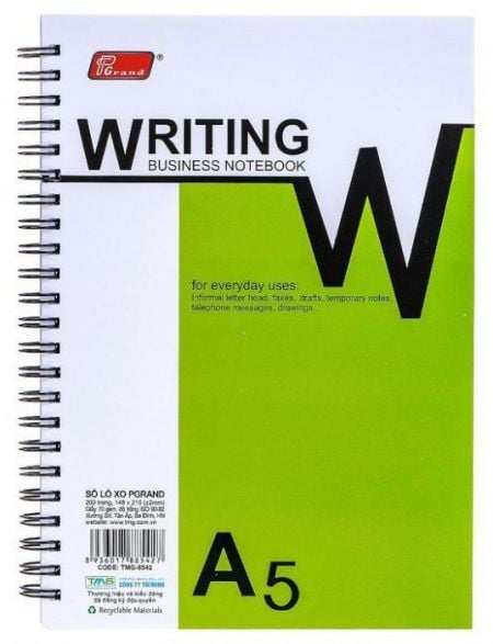  Sổ lò xo A5 Pgrand 200 trang 
