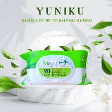  Khăn ướt Yuniku 90 tờ không hương 