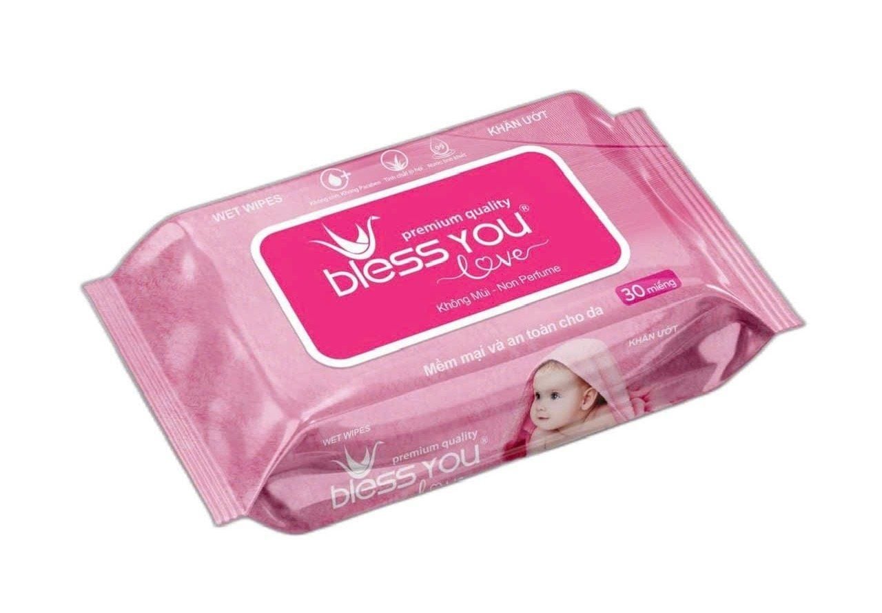  Khăn ướt Bless You 30 miếng 