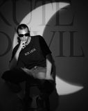 Áo Thun Kute Devil - Basic Cool - Màu Đen (Unisex)