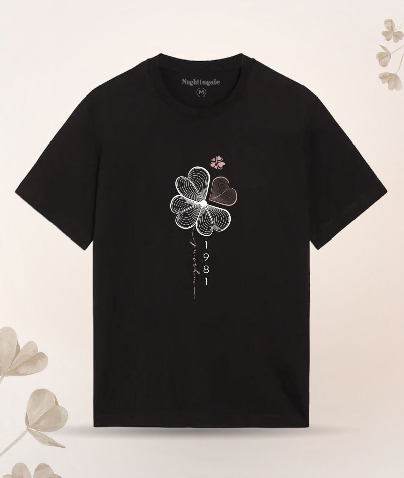 Áo Thun - Cỏ Bốn Lá - Màu Đen - My Soul Hạ Long 2023