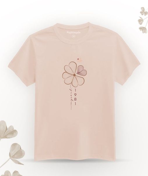 Áo Thun - Cỏ Bốn Lá - Màu Be - My Soul Hạ Long 2023