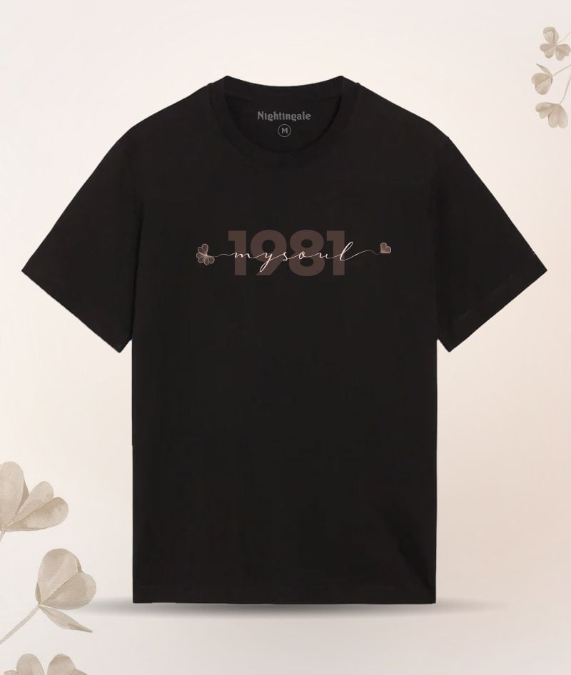 Áo Thun - 1981 - Màu Đen - My Soul Hạ Long 2023