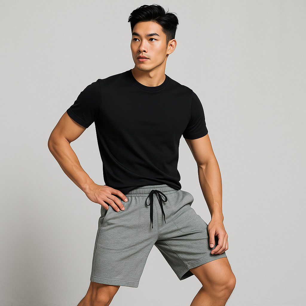  Quần Đùi Thun YOURNAME Active - Mặc Thường Ngày Dễ Phối Đồ Chất Thun Cotton Dày Co Giãn Dễ Chịu 
