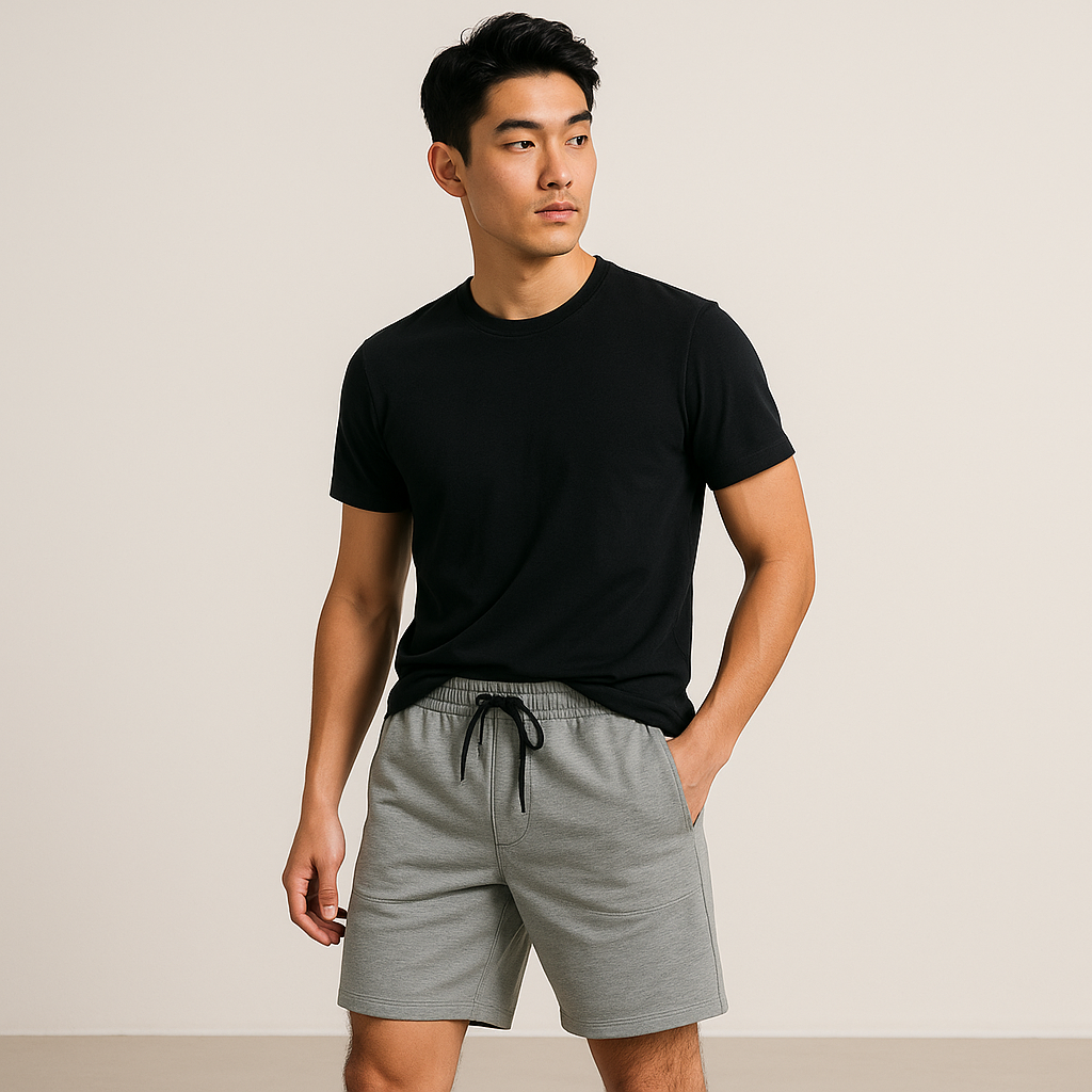  Quần Đùi Thun YOURNAME Active - Mặc Thường Ngày Dễ Phối Đồ Chất Thun Cotton Dày Co Giãn Dễ Chịu 