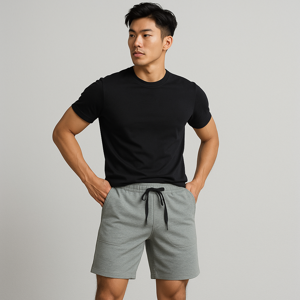  Quần Đùi Thun YOURNAME Active - Mặc Thường Ngày Dễ Phối Đồ Chất Thun Cotton Dày Co Giãn Dễ Chịu 