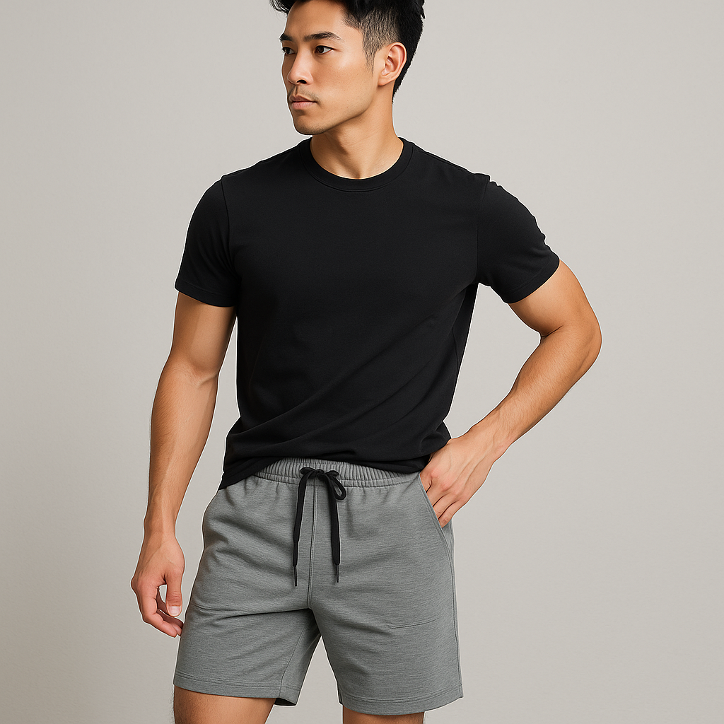  Quần Đùi Thun YOURNAME Active - Mặc Thường Ngày Dễ Phối Đồ Chất Thun Cotton Dày Co Giãn Dễ Chịu 
