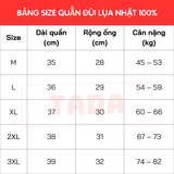  Quần đùi nam vải LỤA NHẬT mặc mát cực khi ngủ, nhiều màu, hạn chế nhăn, đủ size từ 45kg - 90kg 