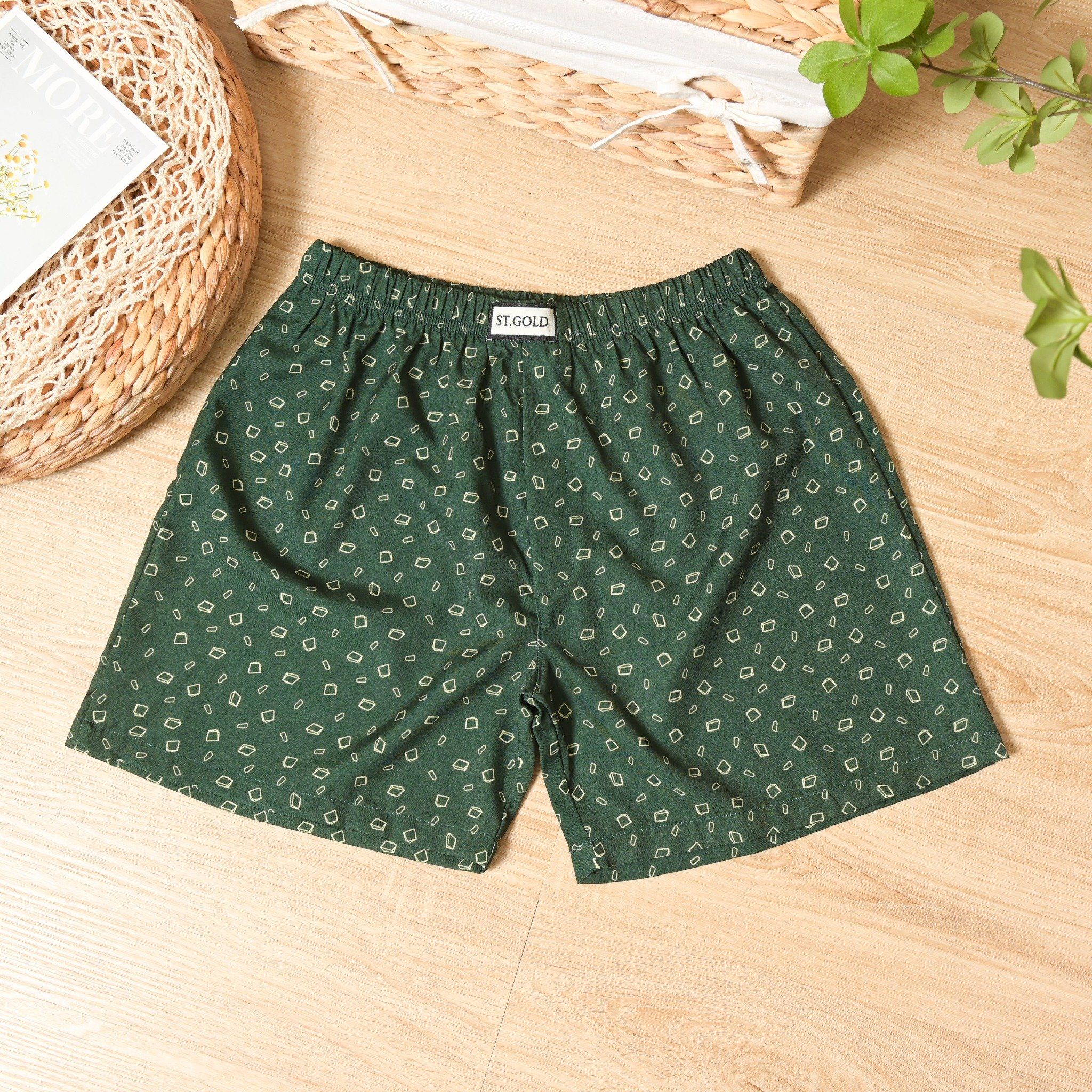  Quần đùi nam vải LỤA NHẬT mặc mát cực khi ngủ, nhiều màu, hạn chế nhăn, đủ size từ 45kg - 90kg 