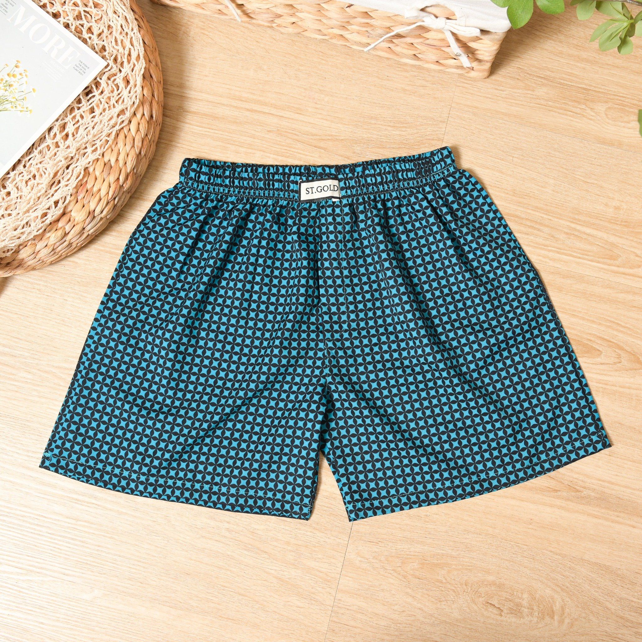  Quần đùi nam vải LỤA NHẬT mặc mát cực khi ngủ, nhiều màu, hạn chế nhăn, đủ size từ 45kg - 90kg 