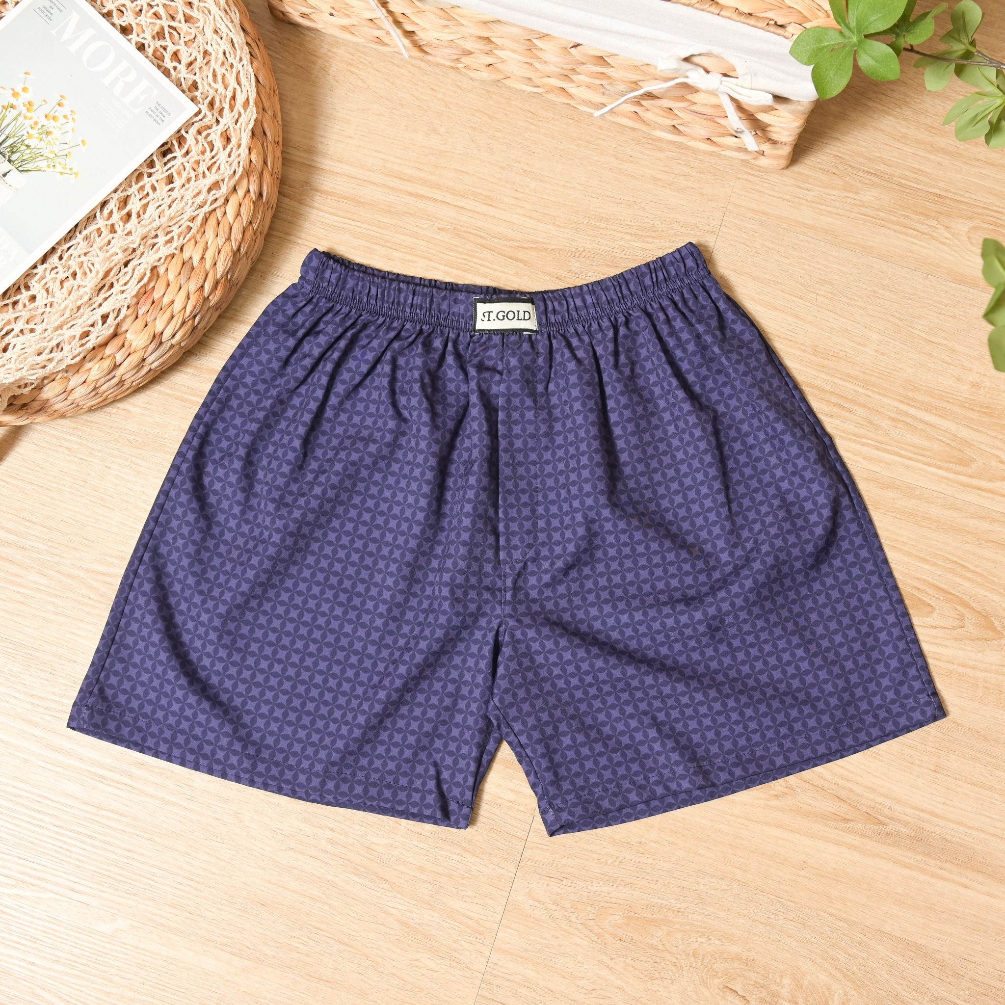  Quần đùi nam vải LỤA NHẬT mặc mát cực khi ngủ, nhiều màu, hạn chế nhăn, đủ size từ 45kg - 90kg 