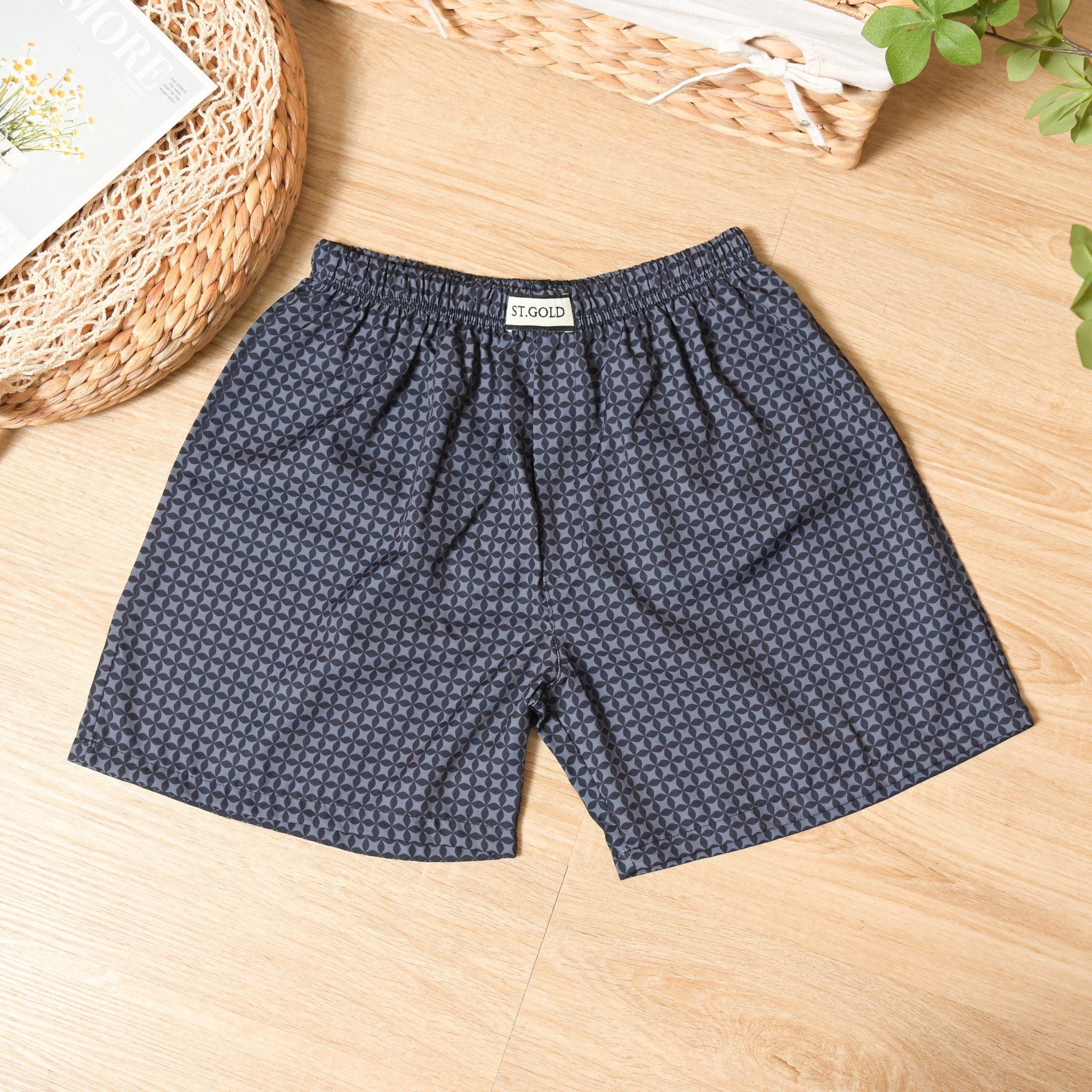  Quần đùi nam vải LỤA NHẬT mặc mát cực khi ngủ, nhiều màu, hạn chế nhăn, đủ size từ 45kg - 90kg 