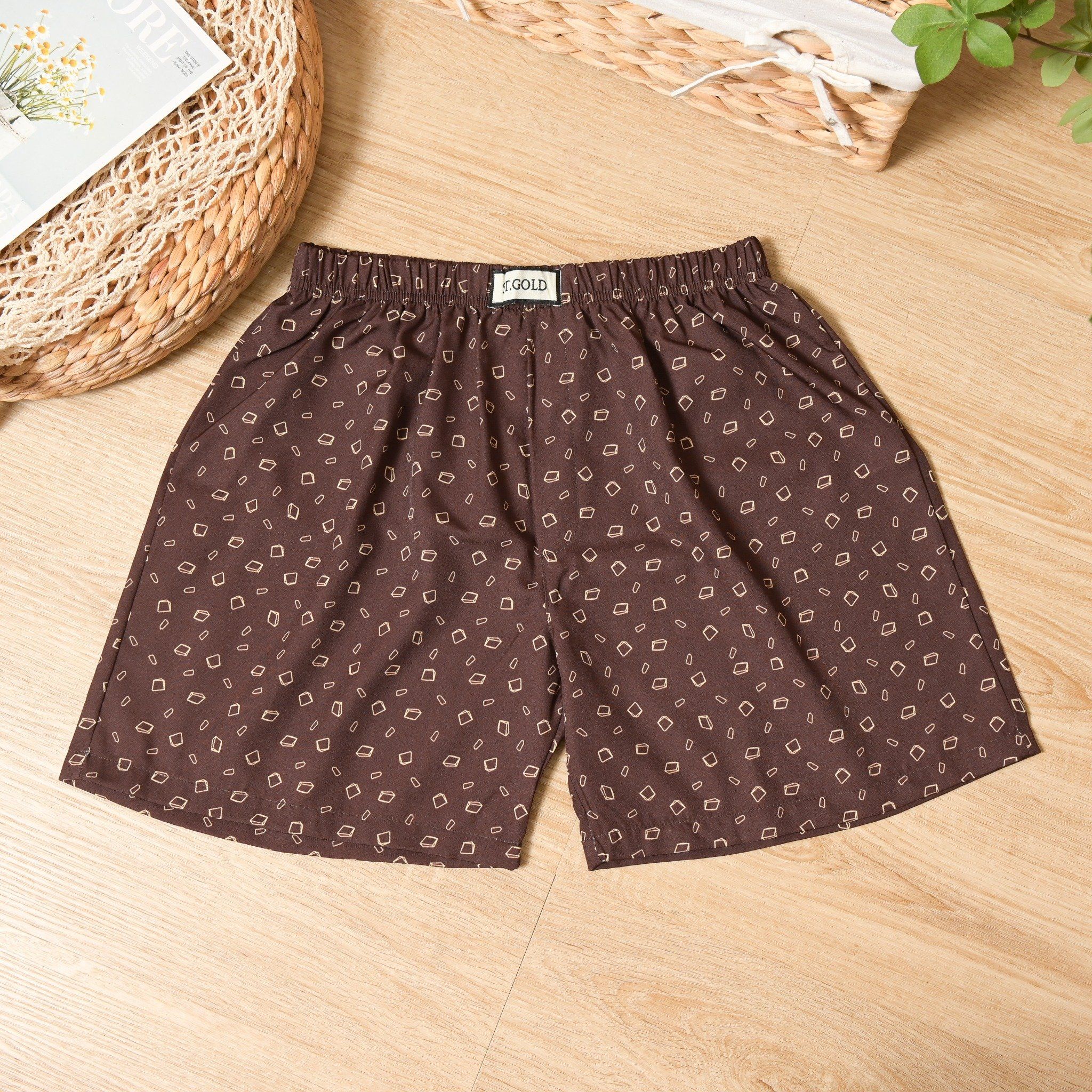  Quần đùi nam vải LỤA NHẬT mặc mát cực khi ngủ, nhiều màu, hạn chế nhăn, đủ size từ 45kg - 90kg 