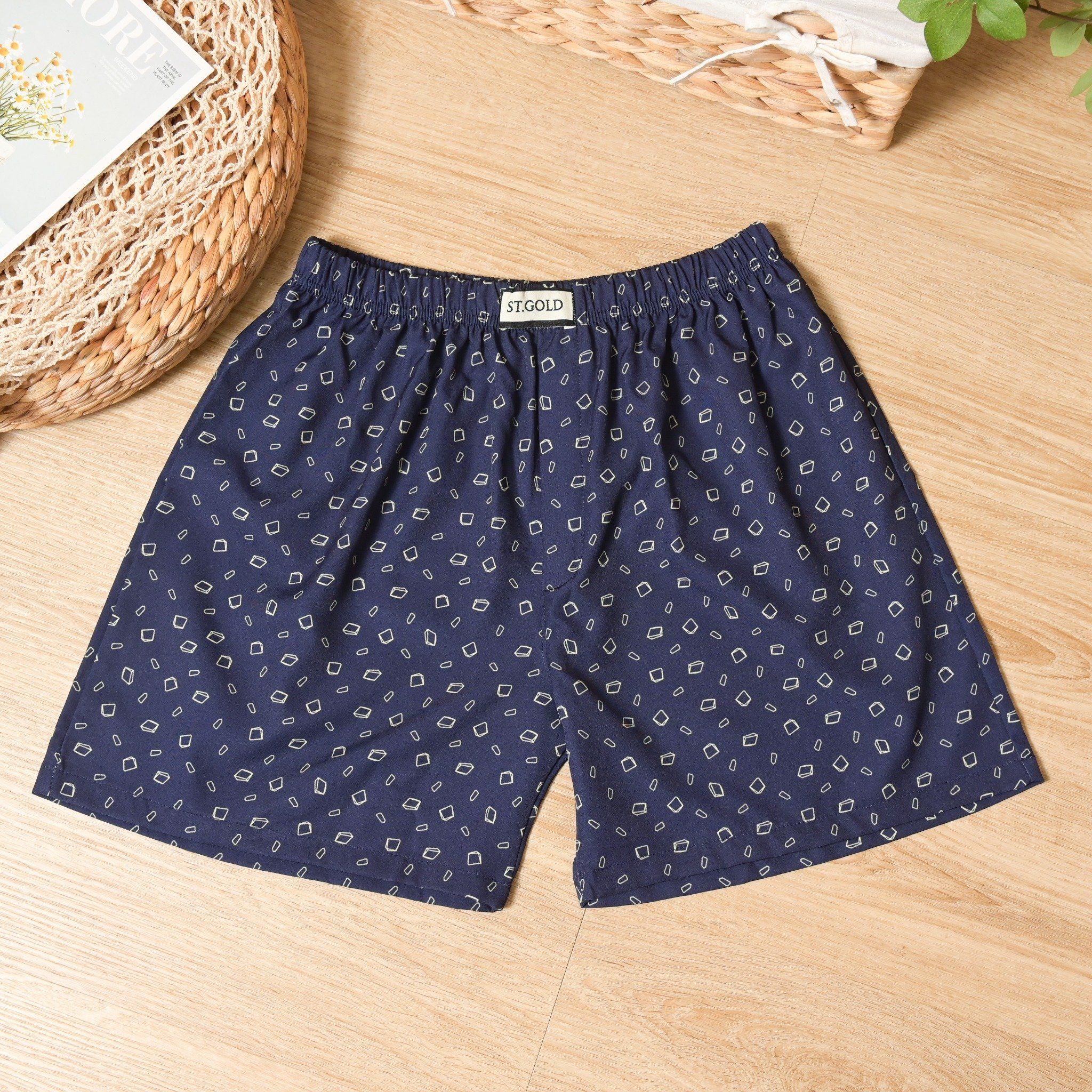 Quần đùi nam vải LỤA NHẬT mặc mát cực khi ngủ, nhiều màu, hạn chế nhăn, đủ size từ 45kg - 90kg 