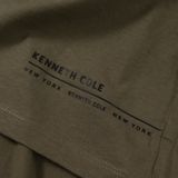  Áo Thun Nam KC Tay Lỡ Form Rộng Unisex Phối Màu Đen Rêu - Streetwear Cá Tính 