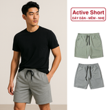  Quần Đùi Thun YOURNAME Active - Mặc Thường Ngày Dễ Phối Đồ Chất Thun Cotton Dày Co Giãn Dễ Chịu 