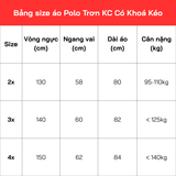  Áo Polo nam cổ khóa kéo KC, Viền bo dệt logo Jacquard, Vải thun Jersey cao cấp, Áo polo zip hiện đại 
