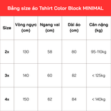  Áo Thun Unisex Color Block MINIMAL Big Size- Siêu Phẩm T-shirt 2 Màu Hack Dáng, Chất Cotton Co Giãn 4 Chiều Hot Trend 