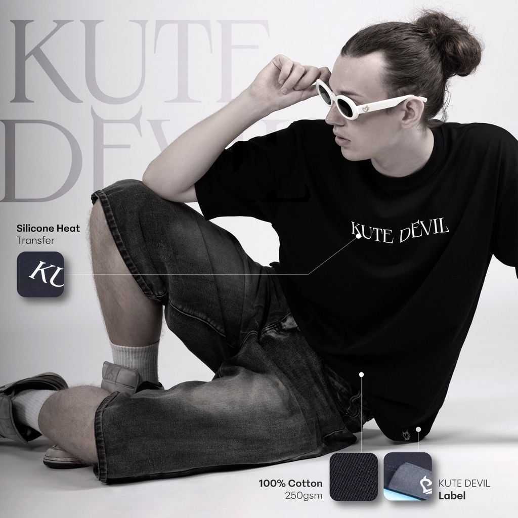 Áo Thun Kute Devil - Basic Cool - Màu Đen (Unisex)